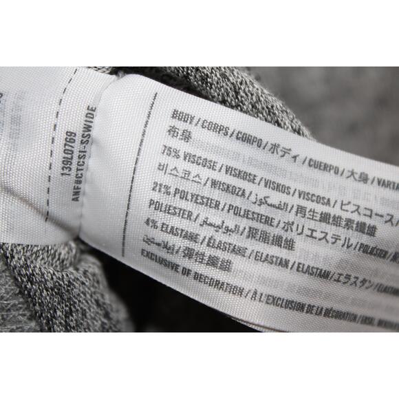 Womens Abercrombie & Fitch Heather Gray Long Sleeve Scoop Neck Sweater Top Sz XS - Picture 4 of 6